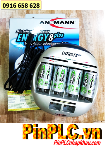 Ansman Energy 8Plus (4 Ansman D5000mAh) Bộ sạc Pin Nhanh Kèm 4 pin sạc Ansman Mignon D5000mAh-1.2v